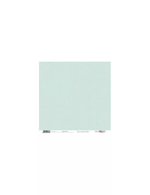 PAPEL SCRAP PFY Puntos mini  y Nubes VERDE SUAVE