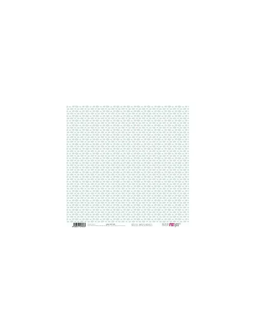 PAPEL SCRAP PFY Puntos mini  y Nubes VERDE SUAVE