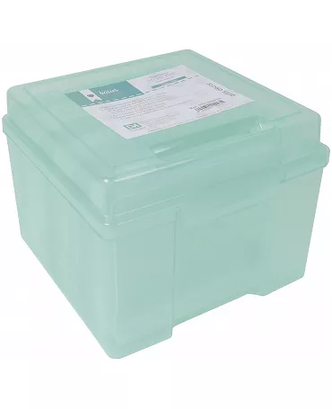 CAJA SET CONTENEDORA MINT 21x22x16cm 6ud (3 mint+3 transp.)
