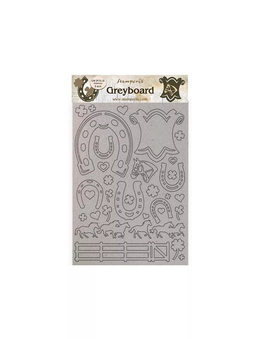 Greyboard A4 ROMANTIC HORSES Herraduras