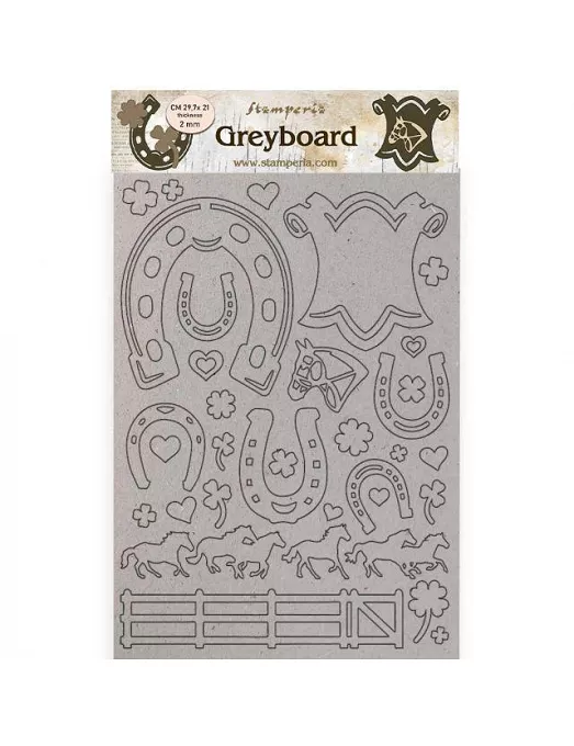 Greyboard A4 ROMANTIC HORSES Herraduras