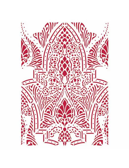 STENCIL Stamperia 21x29,7cm ROMANTIC HORSES Silla de Montar Patrón