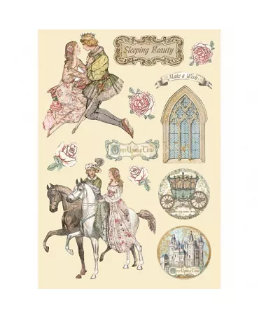 SILUETAS DE MADERA COLORES A5 Sleeping Beauty