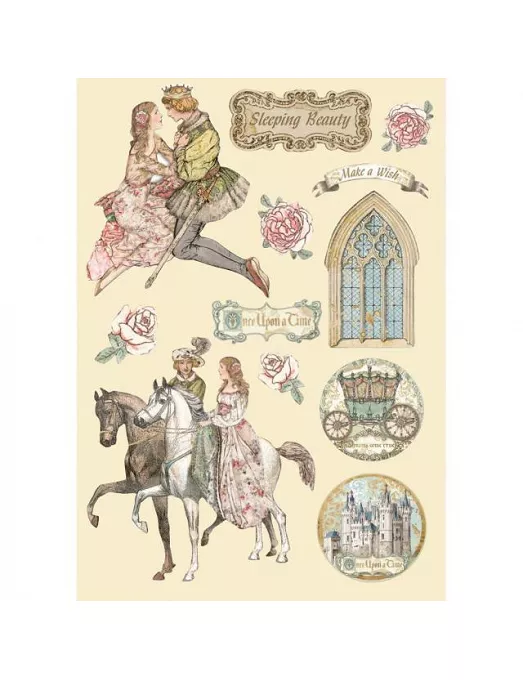 SILUETAS DE MADERA COLORES A5 Sleeping Beauty