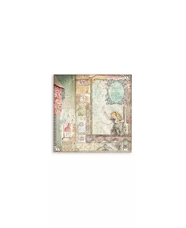 COLECCIÓN 30x30 STAMPERIA ALICE THROUGH THE LOOKING GLASS