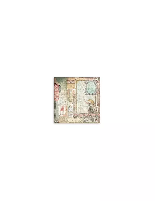 COLECCIÓN 30x30 STAMPERIA ALICE THROUGH THE LOOKING GLASS