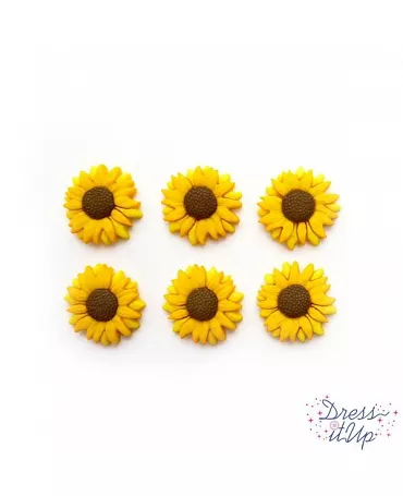 Botones GIRASOLES 6pc